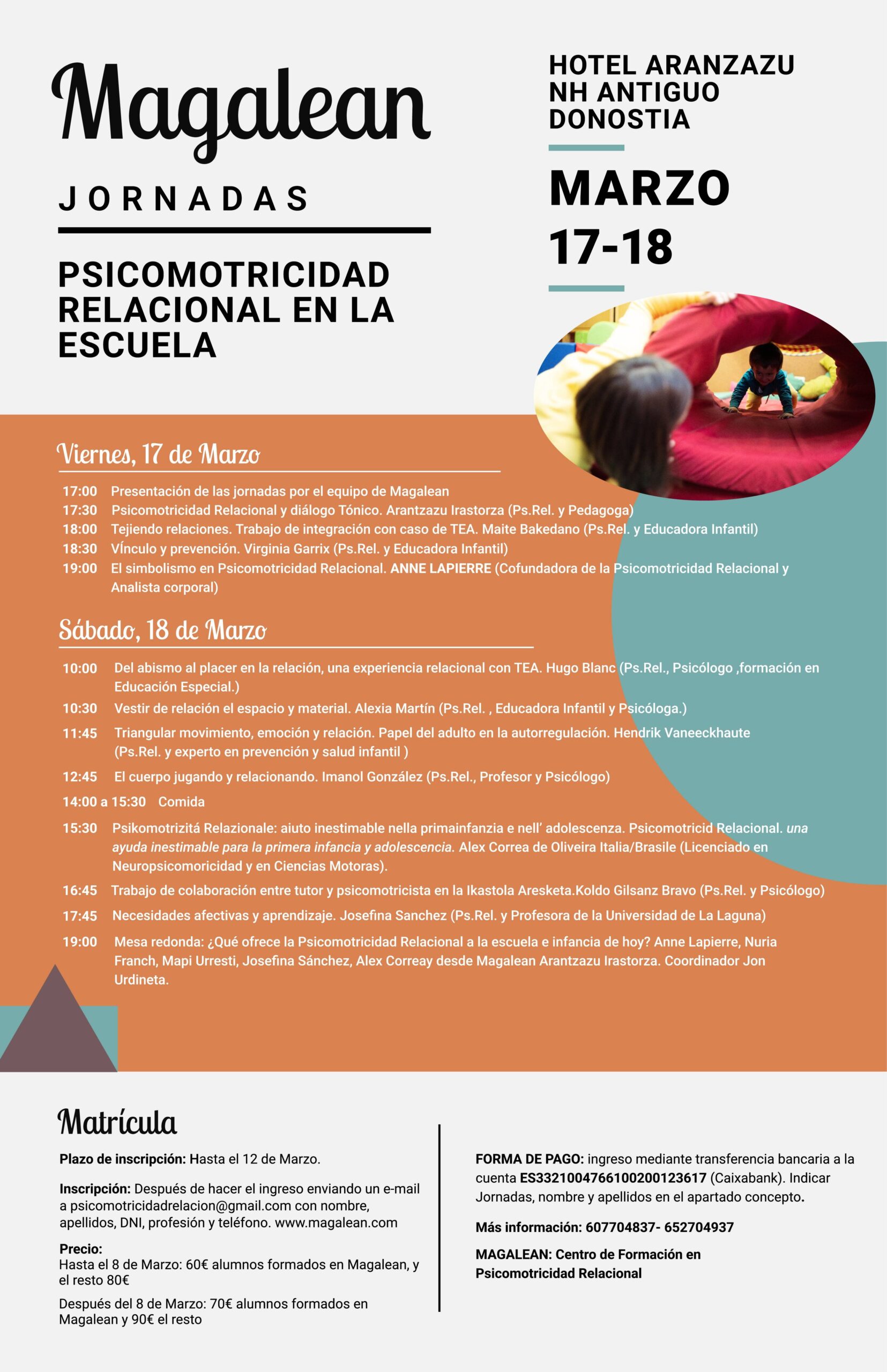 Jornadas magalean. Psicomotricidad relacional en la escuela. 